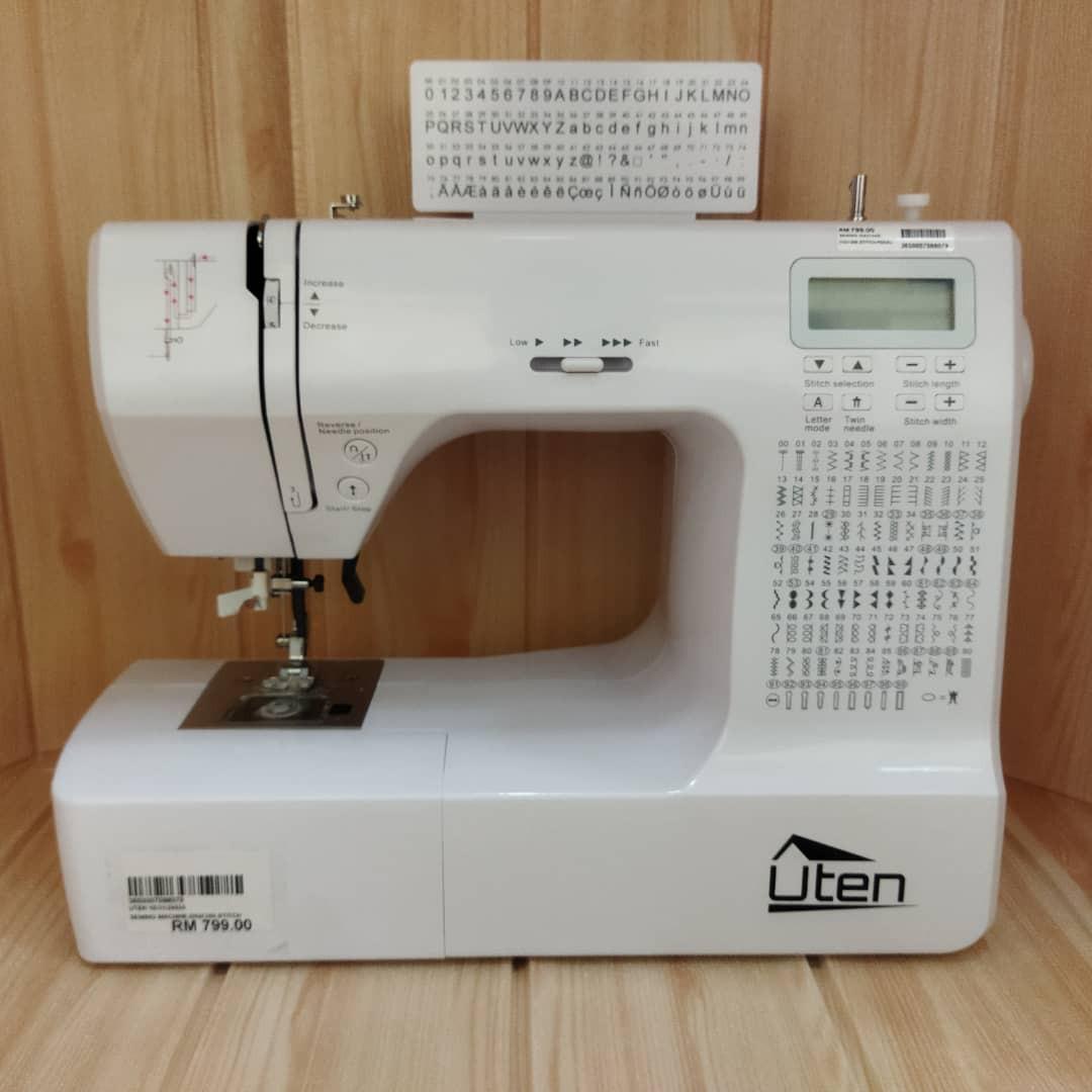 Uten Digital Sewing Machine Portable Electronic Quilting 200 Stitches 8