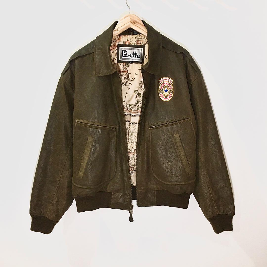 Excelled faux discount leather reversible jacket