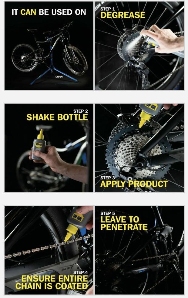 WD40 Bike Lubricant Degreaser Bicycle WD 40 Dry Wet Yishun Foldable