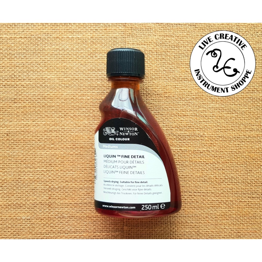 WINSOR & NEWTON LIQUIN Fine Detail 250ml - Oil Colour Medium  (884955016596), Hobbies & Toys, Stationery & Craft, Craft Supplies & Tools  on Carousell