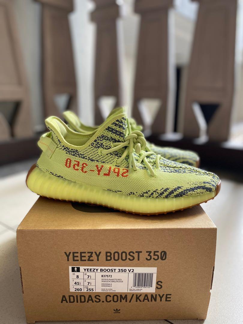 frozen yellow yeezy size 10