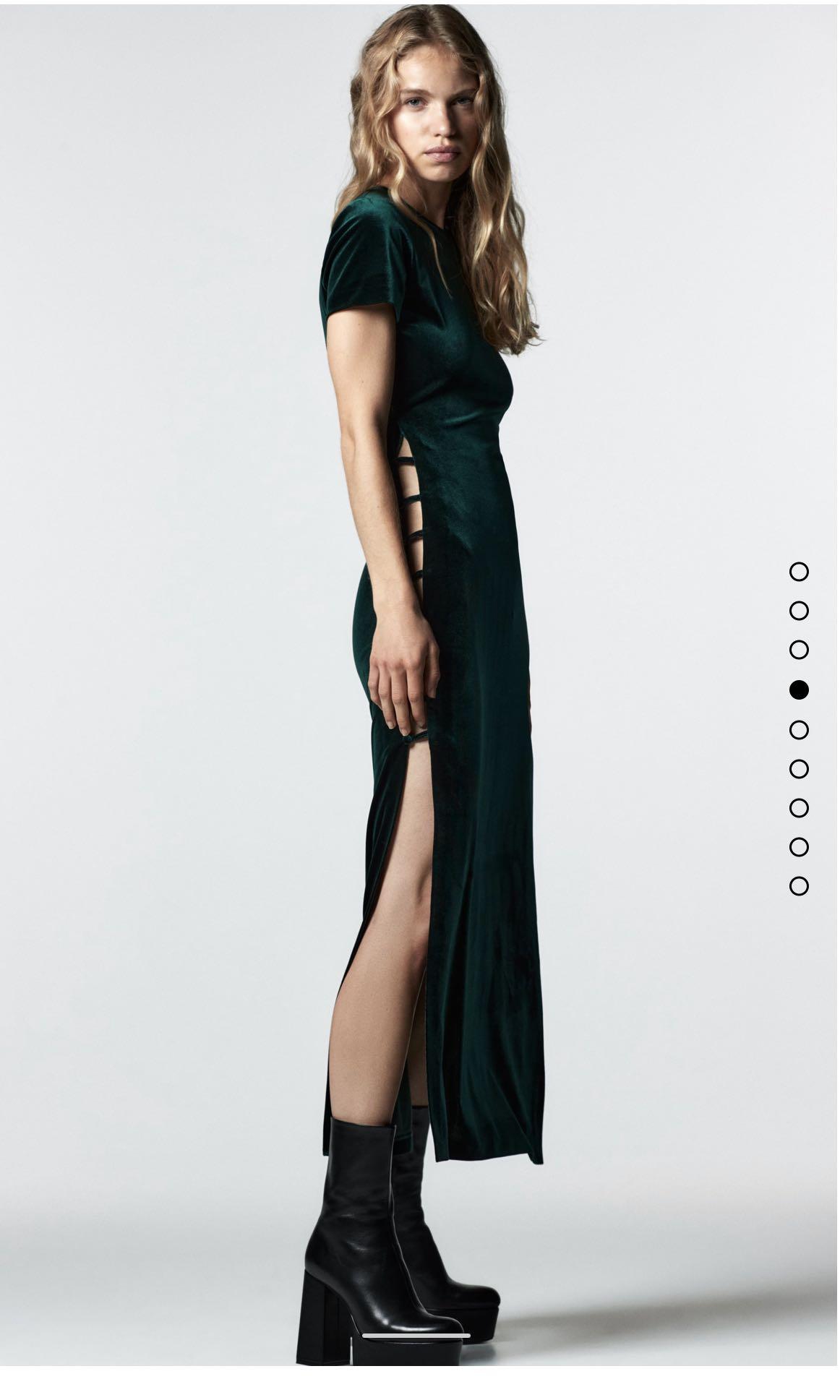 Green Velvet Midi Dress Velvet Black Dress Zara Yumi Green Velvet Ruched  Midi Dress New Look