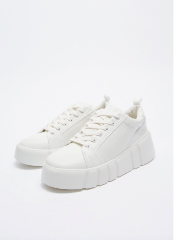White platform hotsell sneakers zara