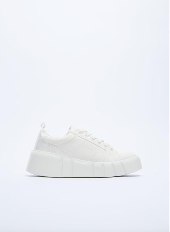 Zara white wedge sneakers deals