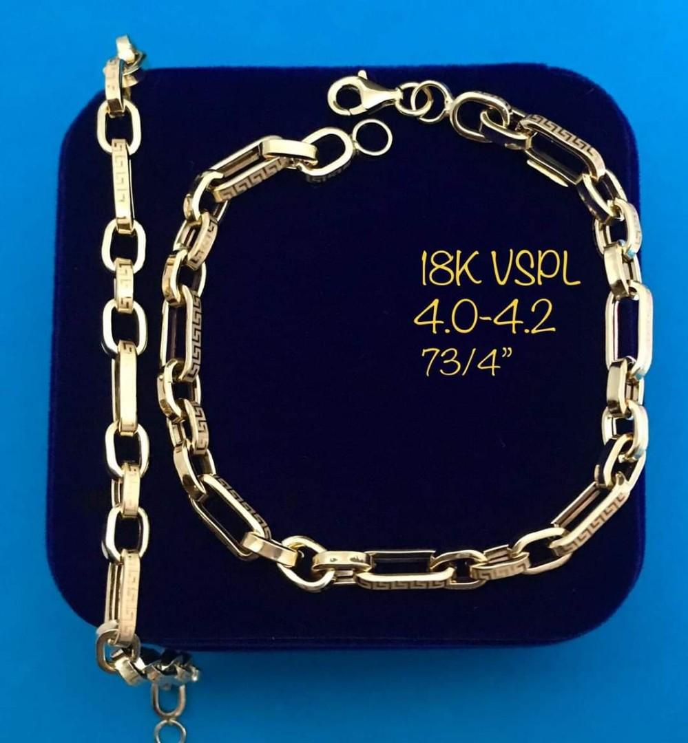 Fendi Ladies Black / Gold FF Bracelet, Size Medium - Fado.vn