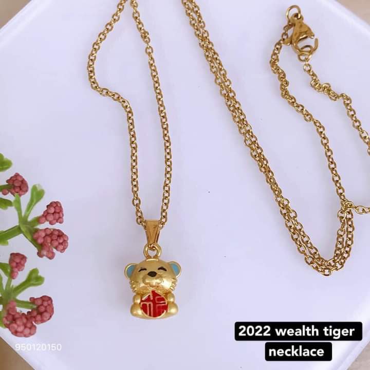 2022 wealth tiger necklace, Women's Fashion, Jewelry ...