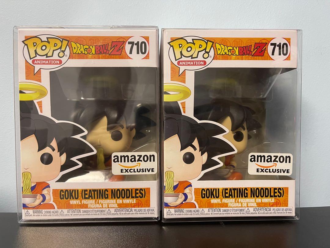 Dragon Ball Z Goku Eating Noodles Amazon Exclusive FREE POP PROTECTOR Funko Pop