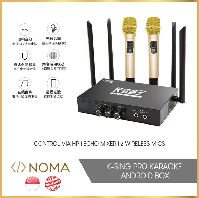 K Sing Pro Android Karaoke Box 2 Wireless Microphones With Cover Local Stock Warranty Tv Home Appliances Tv Entertainment Tv Parts Accessories On Carousell