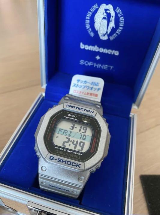 全新SOPHNET x Bombonera x Casio G-shock DW-56RTS-8JR, 男裝, 手錶及