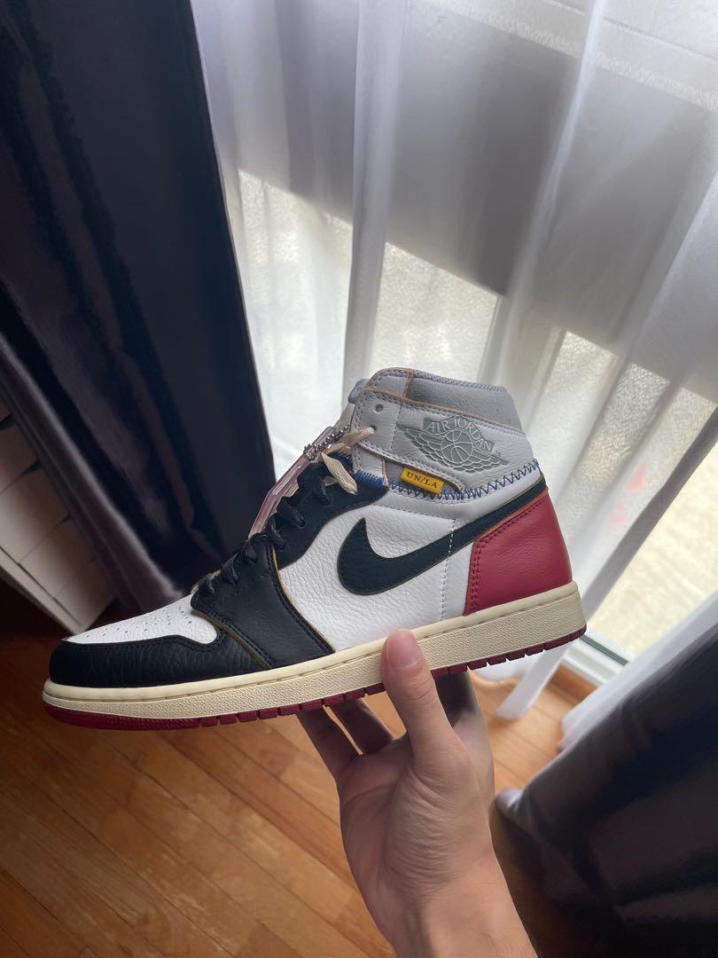 Air Jordan 1 Union Black Toe Men s Fashion Footwear Sneakers on