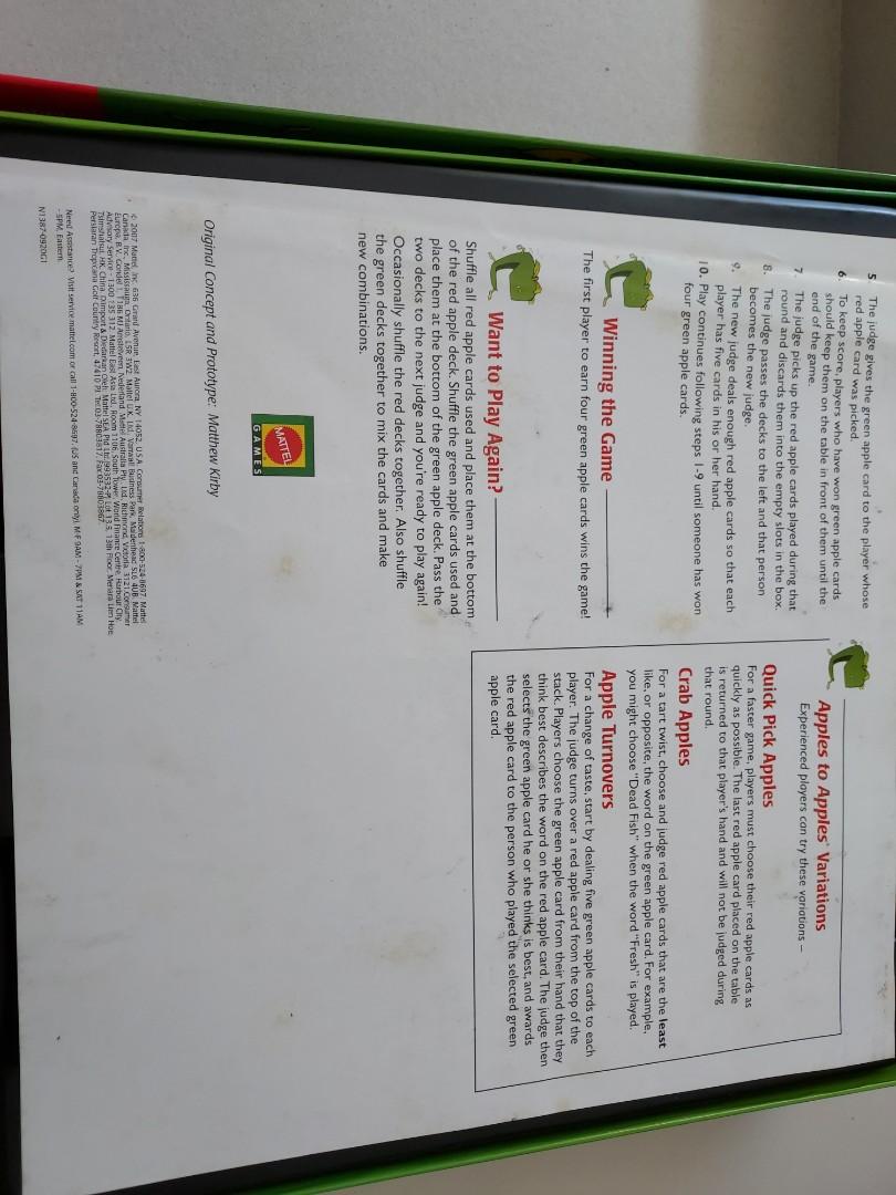 Apples to apples junior, Hobbies & Toys, Toys & Games on Carousell