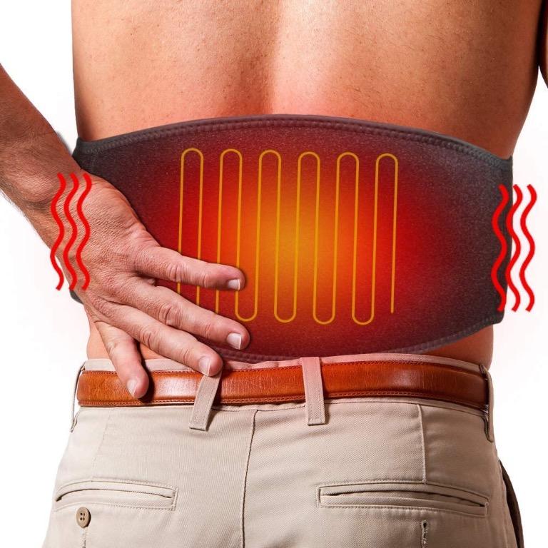 ARRIS Lower Back Heating Pad/Heating Waist Belt Wrap w/7.4V Rechargeable  Battery Far Infrared Heat Therapy, Pain Relief for Back Waist Abdominal  Stomach..., Health  Nutrition, Massage Devices on Carousell