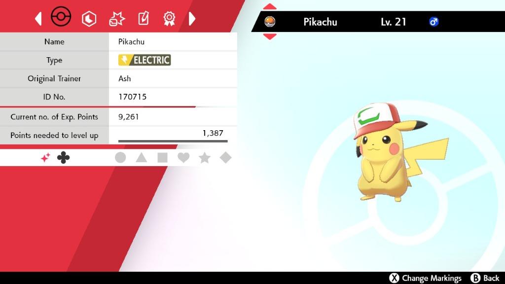 Pikachu Wearing Pokemon Sword Pikachu Cap Shiny Pikachu Galar Hat
