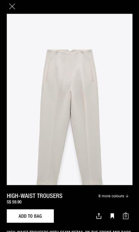 (BNWT) ZARA High Waist Trousers (ORP: $59.90)