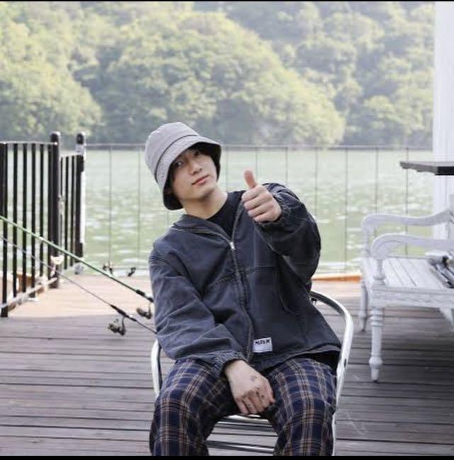 BTS FASHION/STYLE FINDER — (Requested) Jungkook : MSGM - Hooded denim jacket