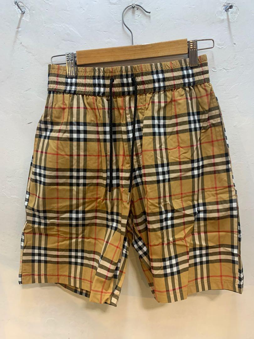 Burberry plaid shorts hotsell