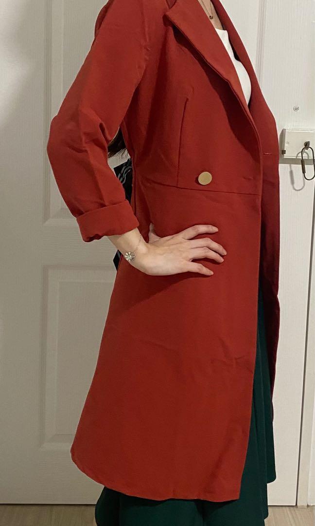 Burnt orange hot sale winter coat