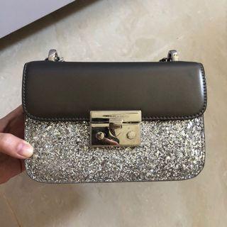 Charles & Keith bag silver