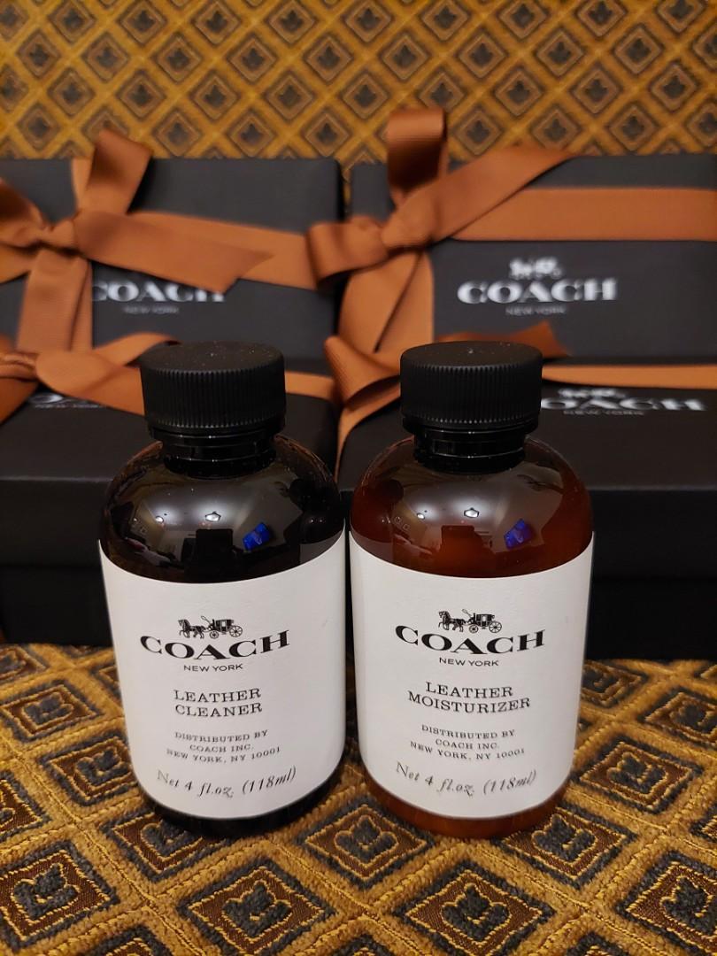 Coach Leather cleaner and moisturizer Set (original) Comes in a gift box  w/gift receipt, Luxury, Bags & Wallets on Carousell