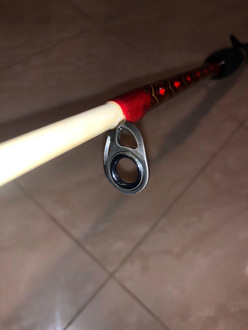 Custom made fishing rod 5ft with heavy duty vintage fuji reel seat and  guides