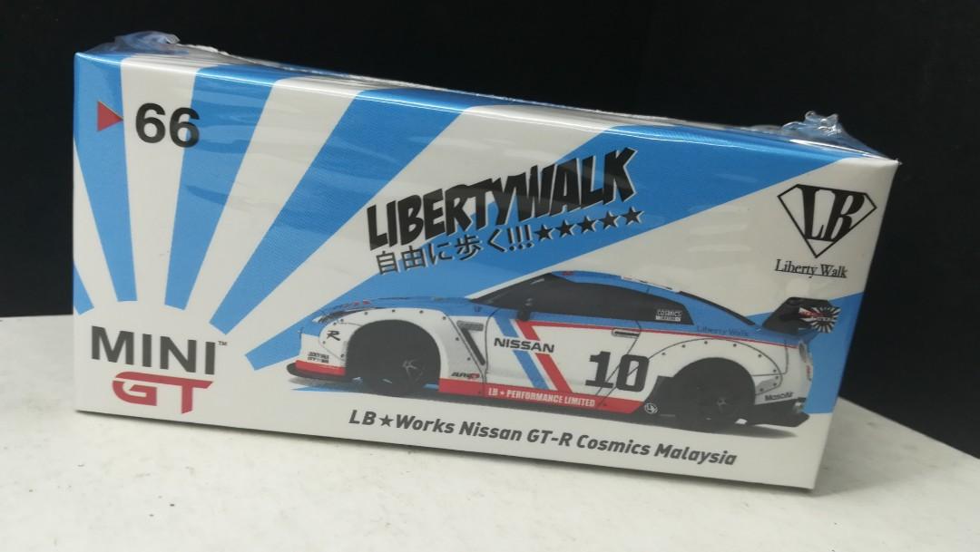 MINIGT 66 LB★WORKS 日産 GT-R COSMICS マレーシア MINI GT 66 Nissan GTR R35 Type 1 Rear Wing Ver 1+2 Cosmics