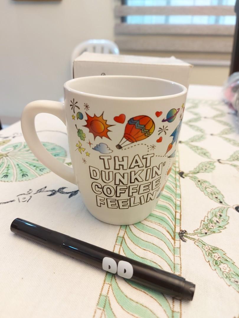 Dunkin Donuts ceramic mug (Category: Dinnerware & Cutlery) located in Quezon City. Submitted by jacqueline_velasco14 (Listing ID 1119060444, Image 1). Description: complete with box. Pen ink is faint. Any semi-permanent pen should work. payment via BPI or Gcash.