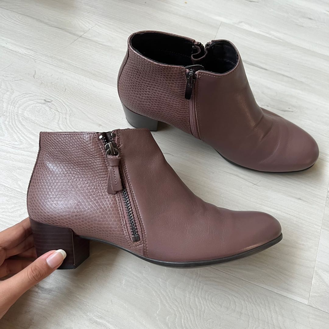 ecco brown ankle boots