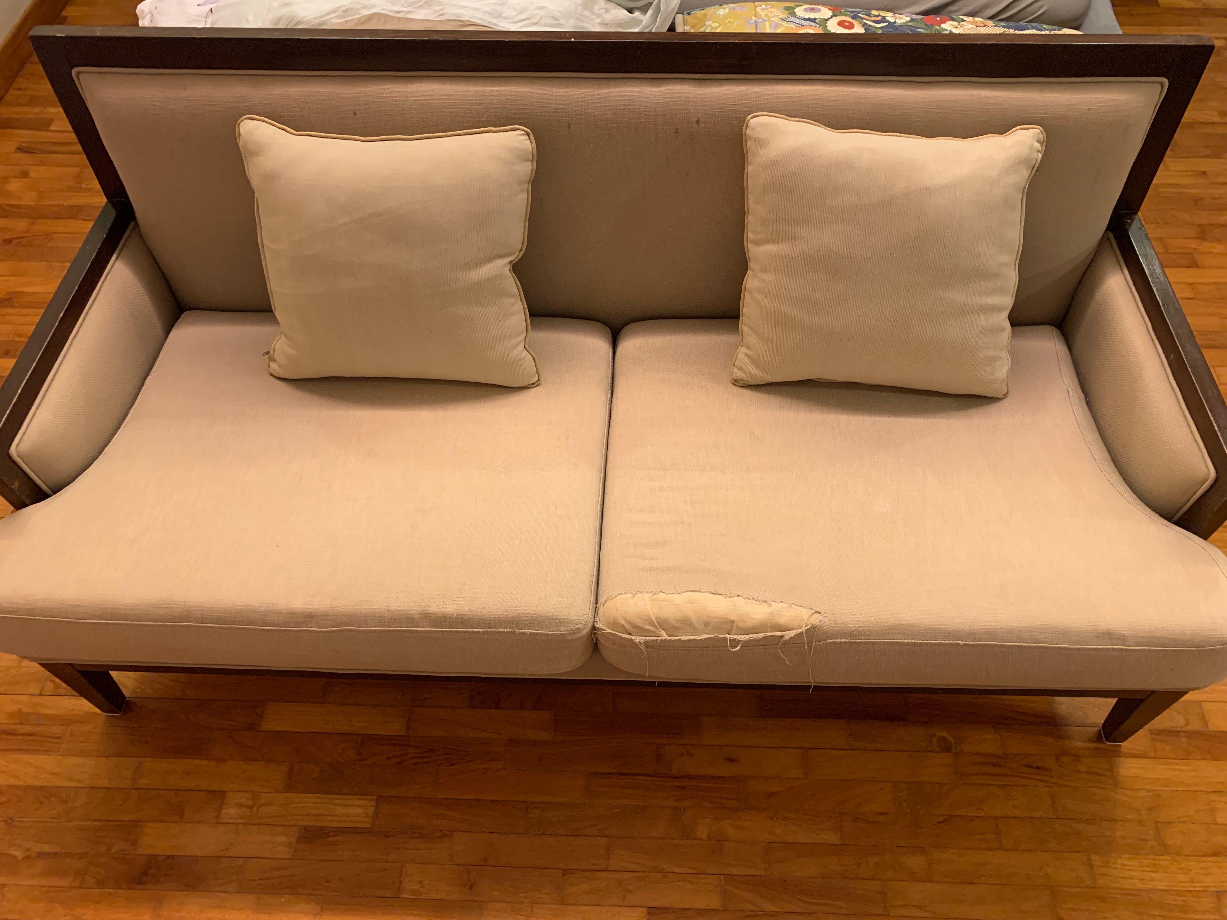 (Free) 2seater sofa to give away, Furniture & Home Living, Furniture