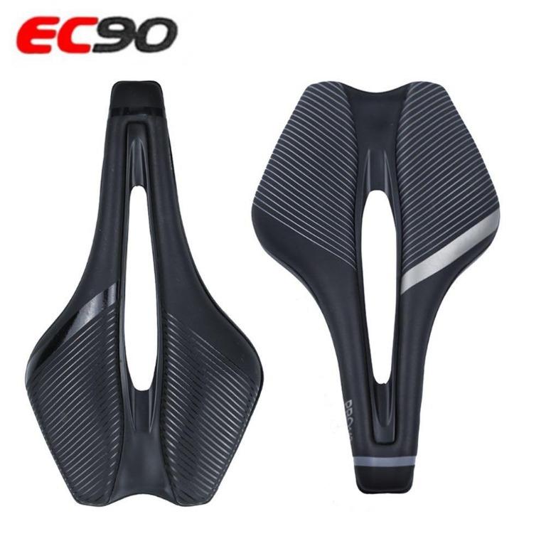 EC90 Road Bike Saddle Leather MTB Bike Seat Nylon Bike Cushion Ultralight Racing