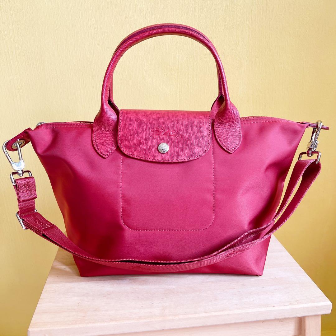 Longchamp Le Pliage Neo Small Top Handle Bag Rouge