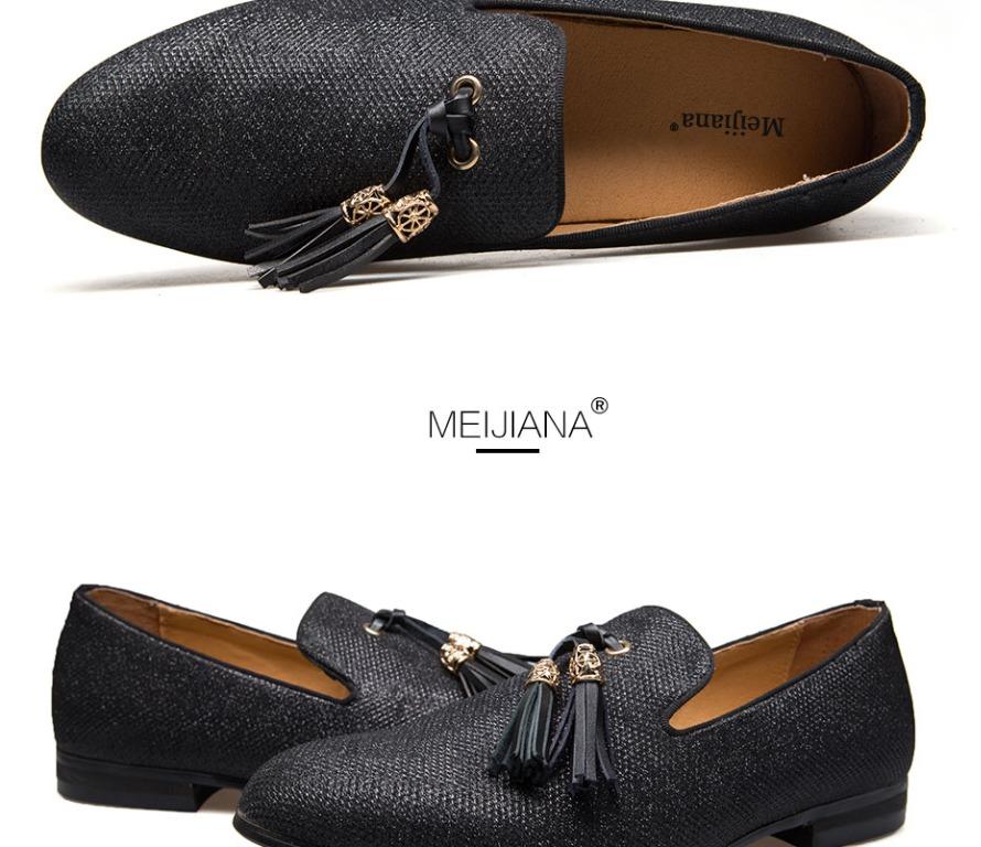 Gold red bottom loafers outlet
