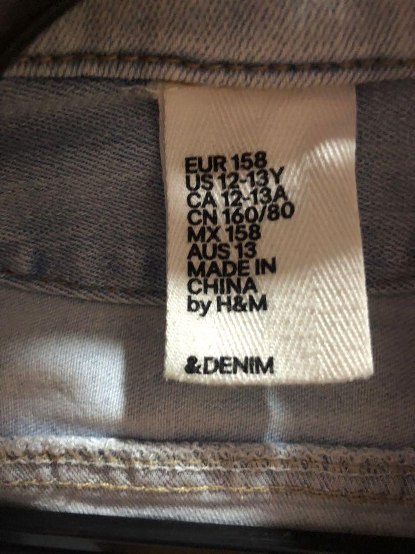 H and m outlet girls denim jacket