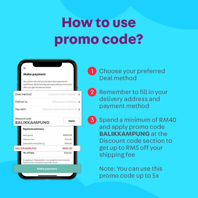 How to get RM5 off?, Community on Carousell