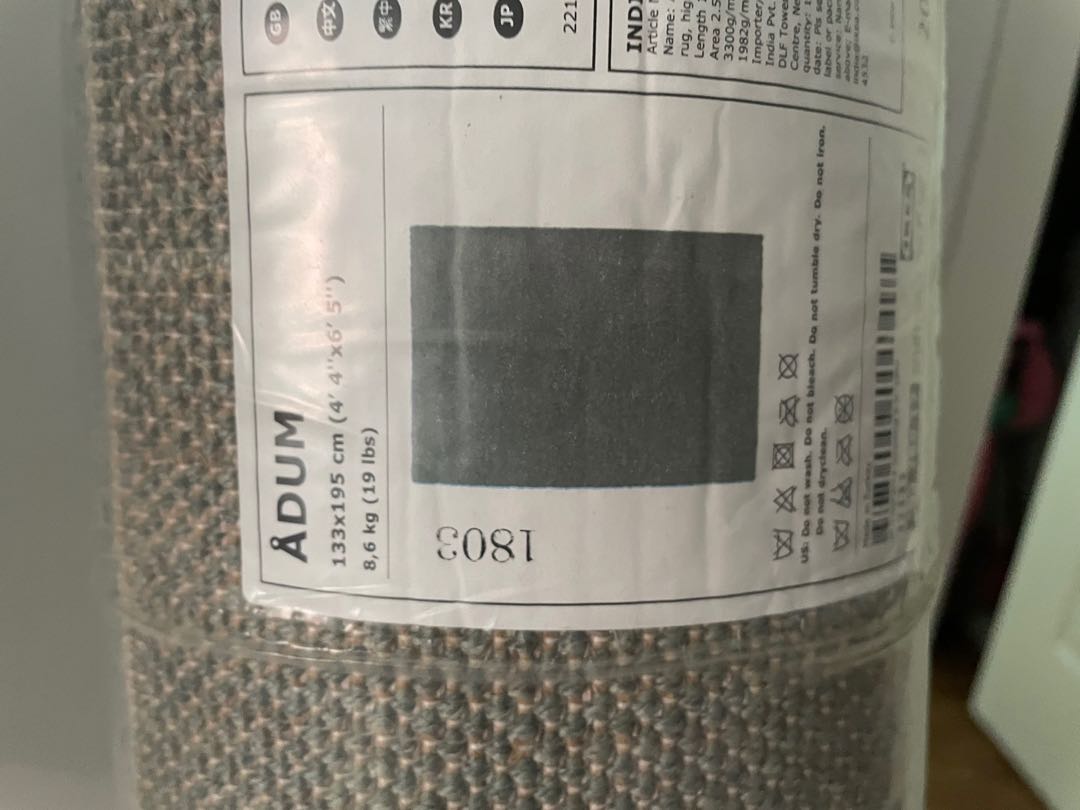 Ikea adum rug sage green, Furniture & Home Living, Home Decor, Carpets