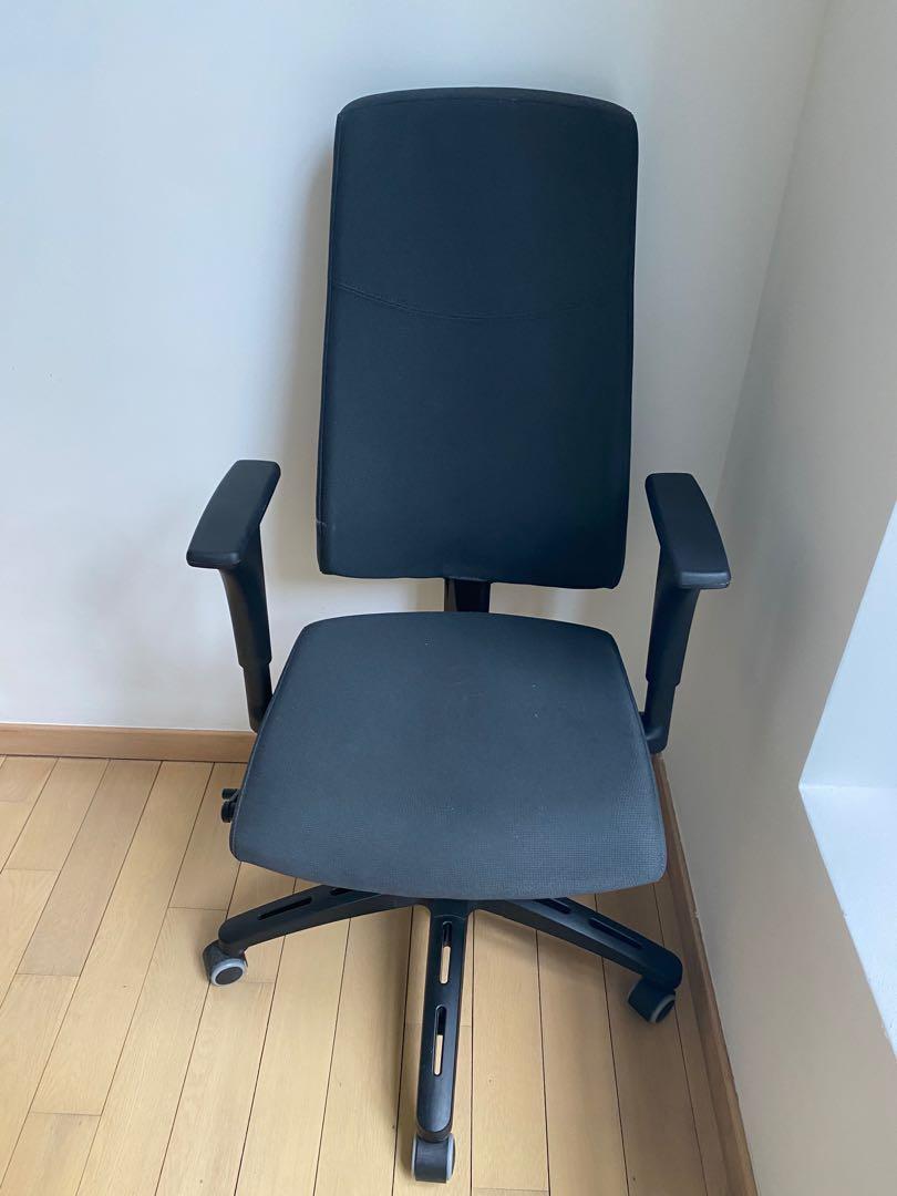 IKEA Volmar swivel Office Chair Furniture Home Living Furniture Chairs on Carousell