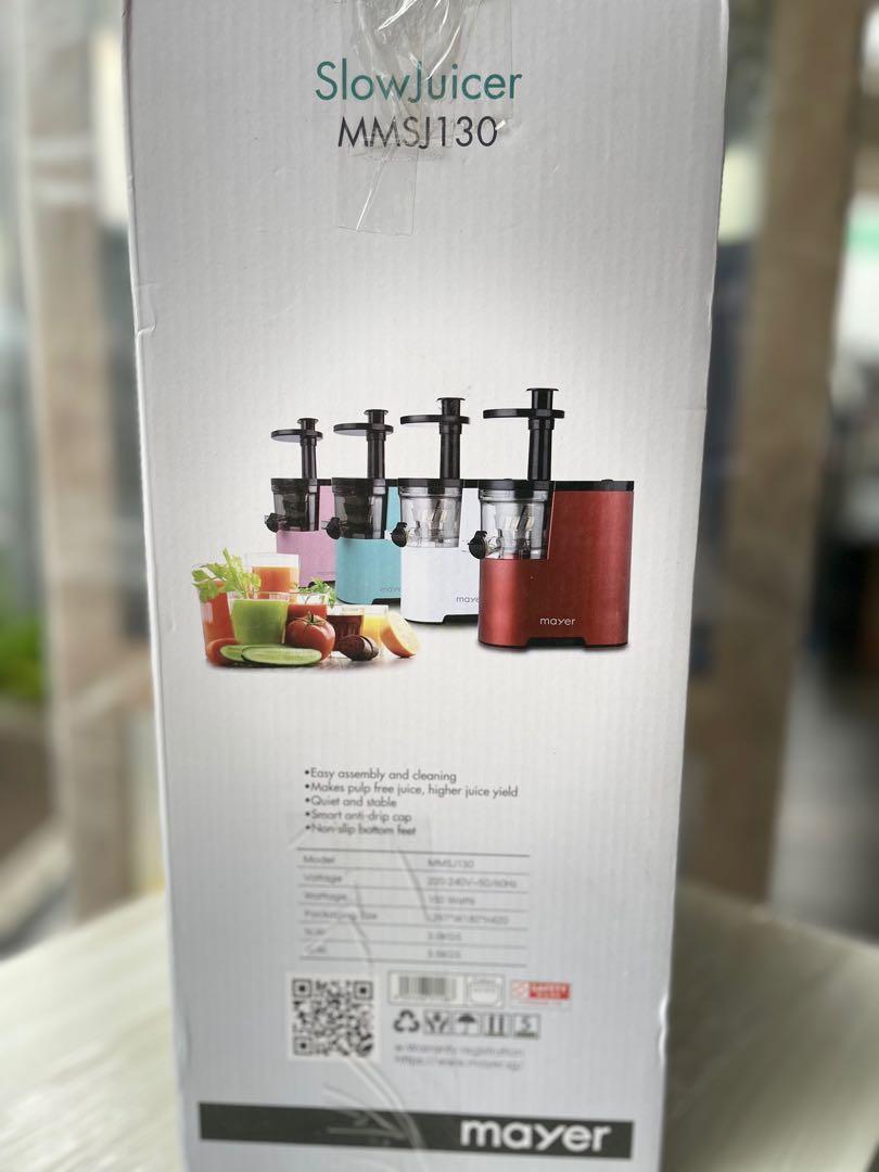 JE Mayer MMSJ130 Slow Juicer, TV & Home Appliances, Kitchen