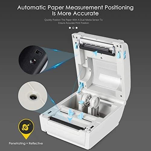 Kacsoo Desktop Thermal Label Maker POS9210 Thermal Label Printer