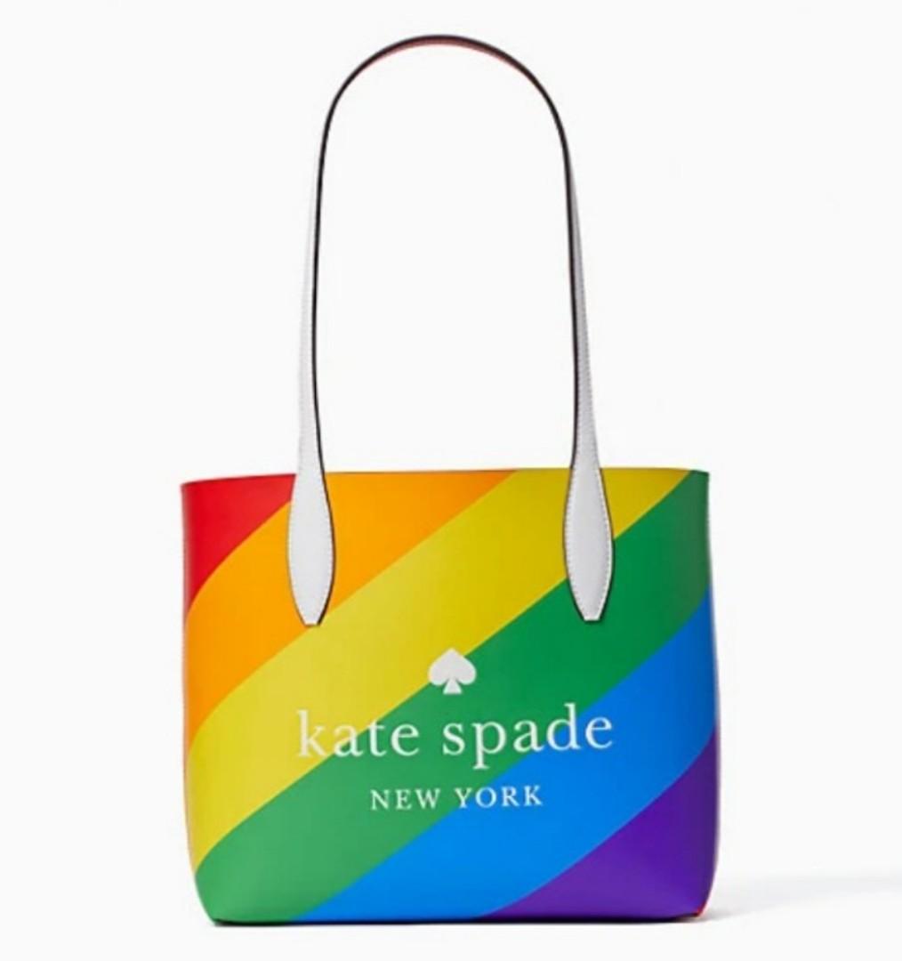 kate spade reversible rainbow tote