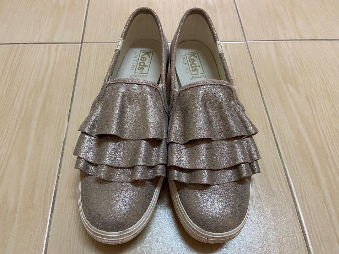 Keds triple sales ruffle leather