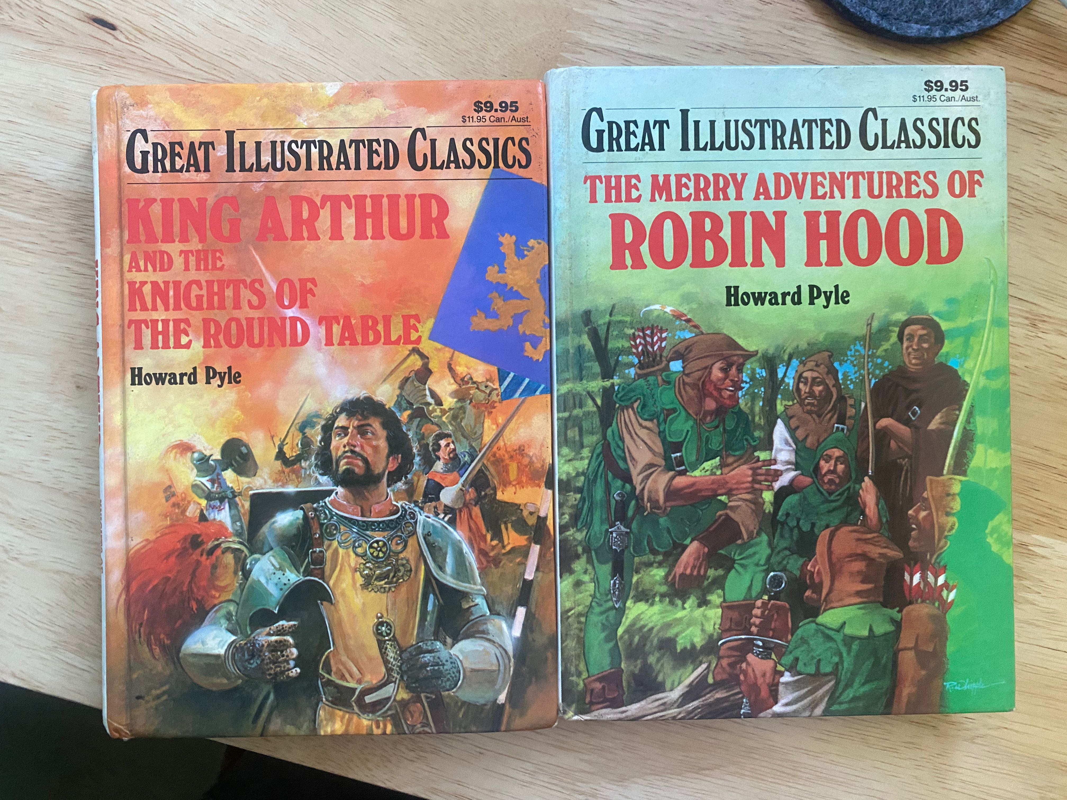 King Arthur & Robin Hood. Great illustrated classics., Hobbies & Toys