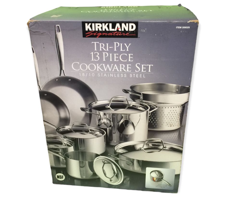 Kirkland Signature 18/10 Stainless Steel 13-piece Cookware Set SRP