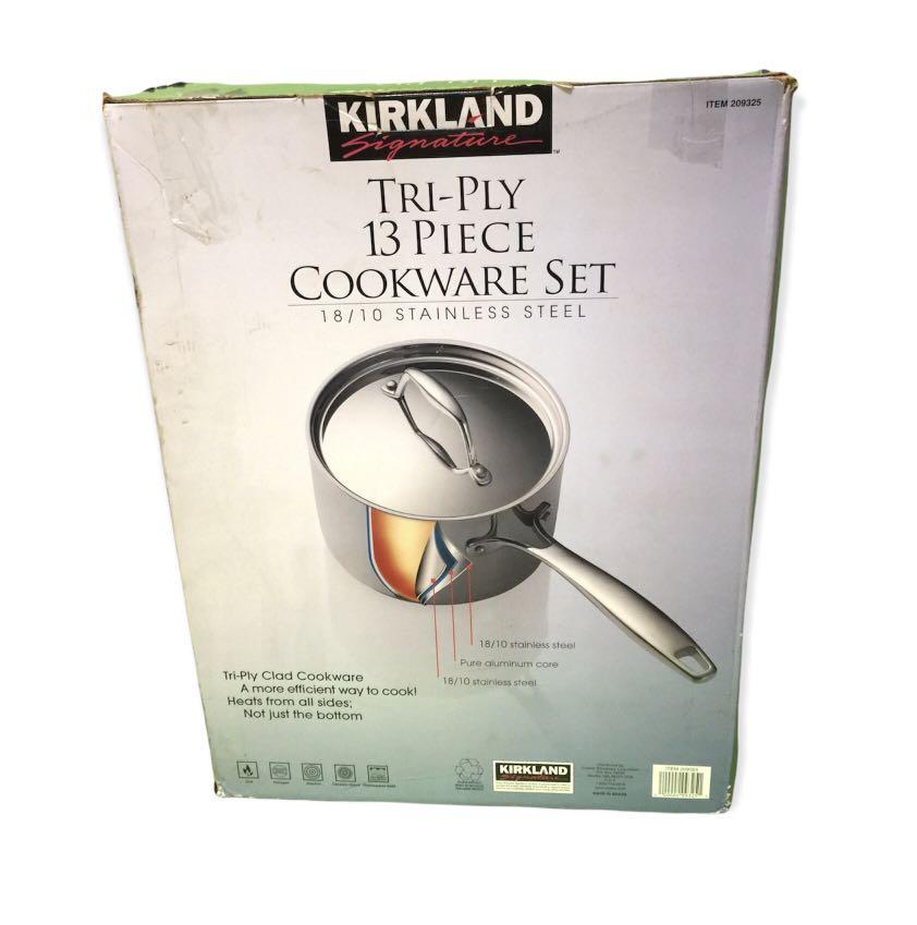 Kirkland Signature 18/10 Stainless Steel 13-piece Cookware Set SRP