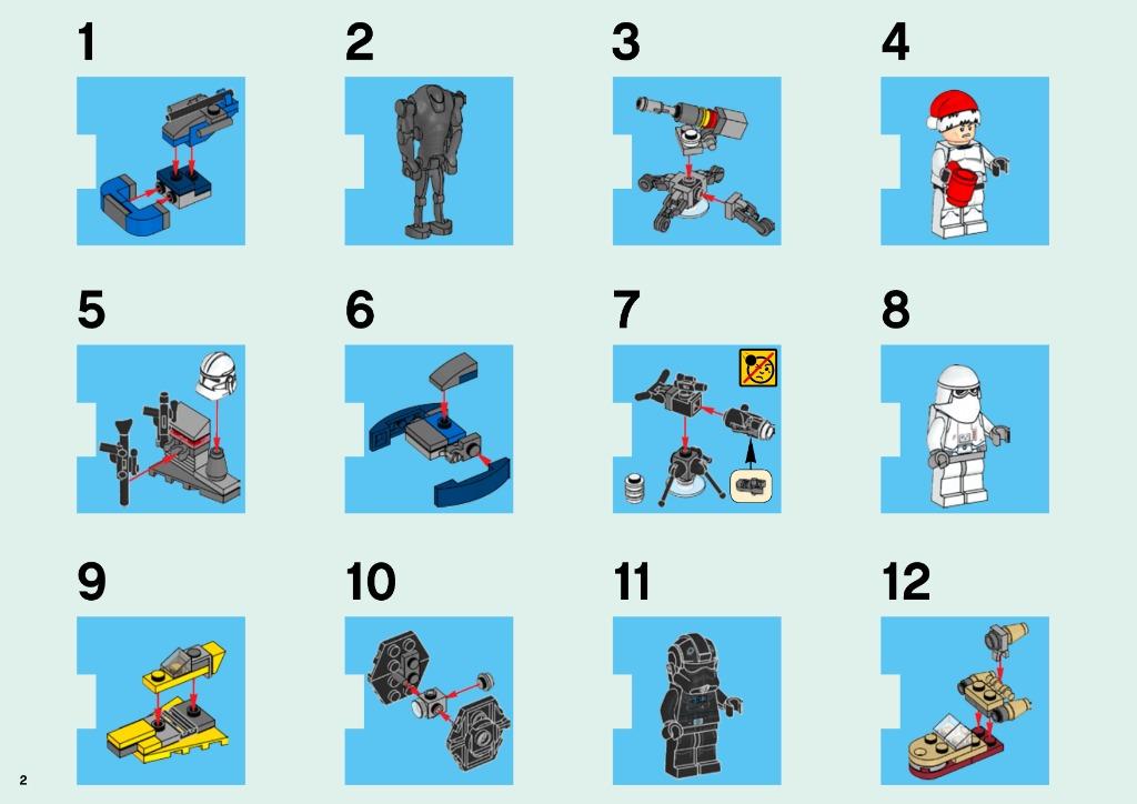 Lego star wars advent calendar 2018 instructions on sale
