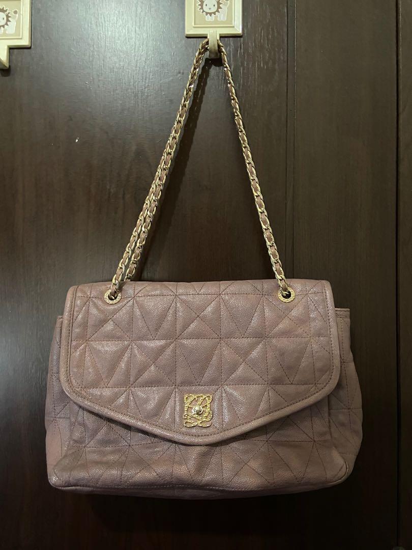 Authentic Louis Quatorze quilted two-way chain shoulder or sling bag  Preloved from Korea