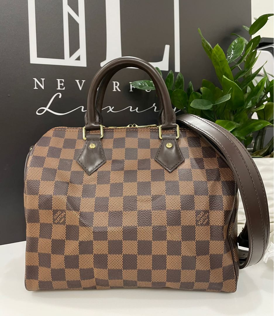 Damier ebene top speedy 25 bandouliere