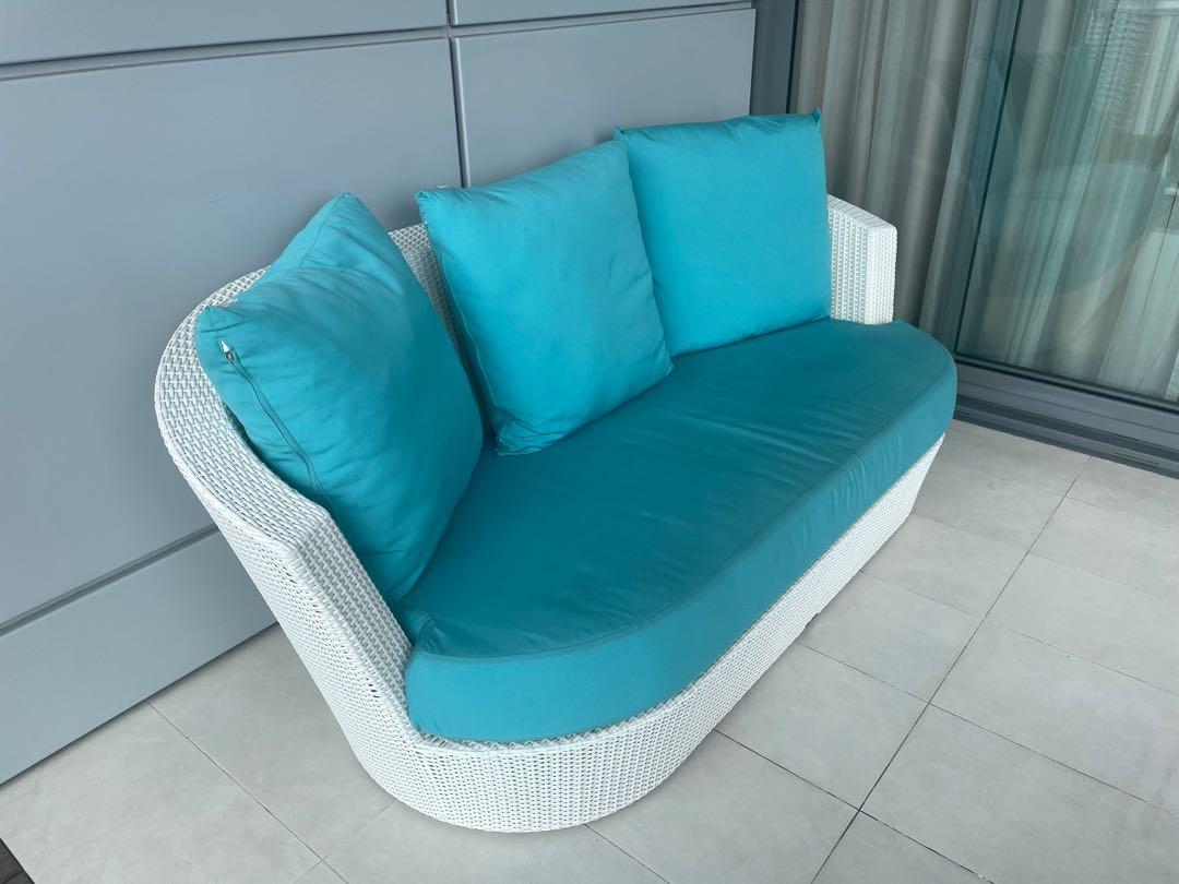 Luxury rattan sofa, Furniture & Home Living, Outdoor Furniture on Carousell