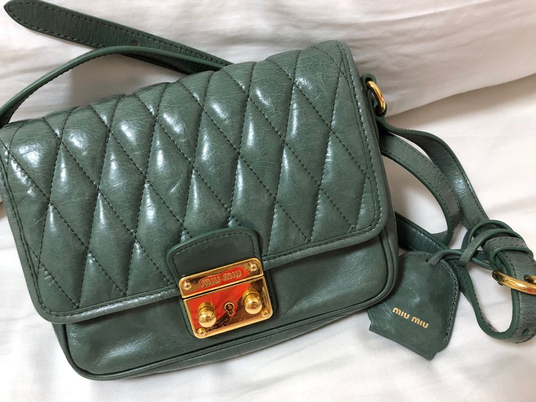 Miu Miu small cross body bag, Women's Fashion, Bags & Wallets, Cross