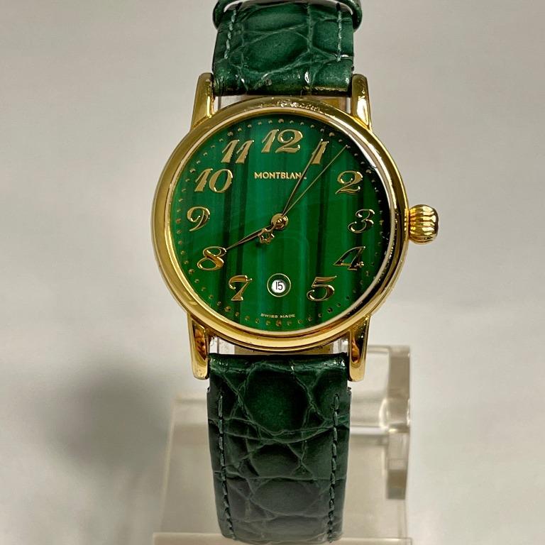 Montblanc green watch on sale