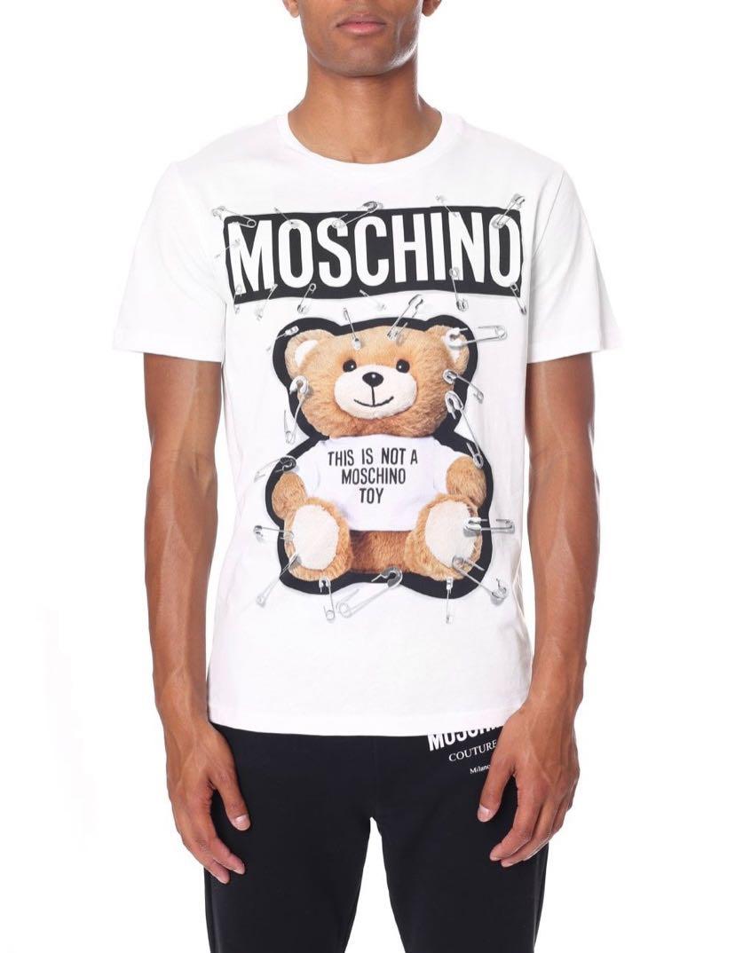mens moschino bear t shirt