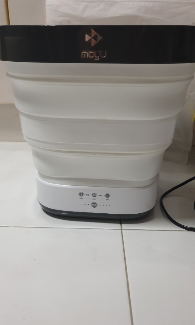 Moyu mini folding washing machine 4th gen with UV sterilization, TV